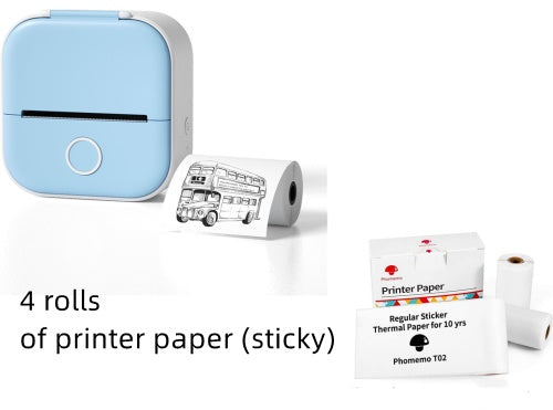 GLOWTRIX Mini Thermal Printer - Bluetooth Label & Photo Printer