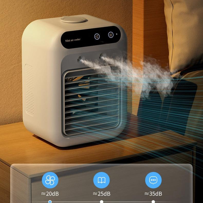 GLOWTRIX Portable Air Cooler Fan - Water Cooling Air Conditioner for Room, Office & Car