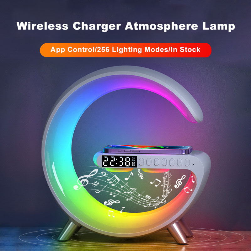 GLOWTRIX G-Shape Smart Lamp with Wireless Charger & Bluetooth Speaker
